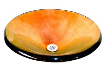 Picture of Fuoco Vibrente Round Glass Vessel Sink