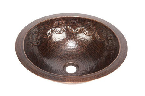 15" Round Copper Bathroom Sink - Joining Rings by SoLuna