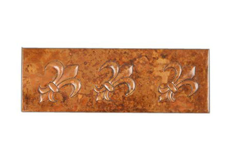 Picture of Copper Liner Tile - Fleur de Lis by SoLuna