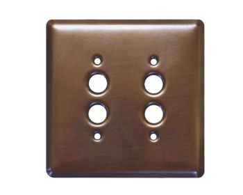 Picture of 1-3 gang Push Button Copper Switch Plate Cover