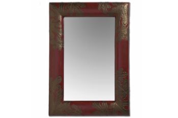 Picture of Fig Leaf Handcrafted Rectangle Mirror