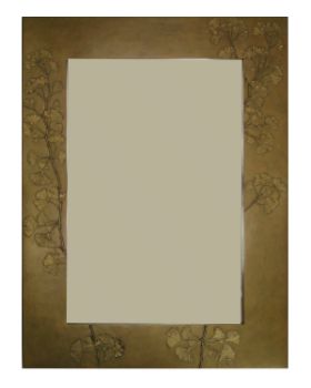 Picture of Ginkgo Branch Handcrafted Rectangle Mirror
