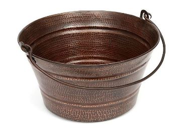 16" Bucket Copper Vessel Sink by SoLuna