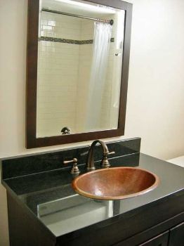 17" Oval Copper Bathroom Sink by SoLuna