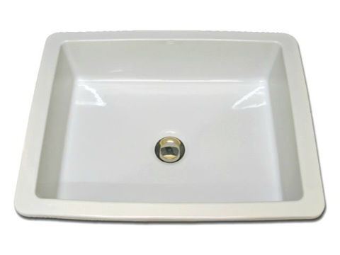 Picture of Hand Crafted Sink | 20" Rectangular Ceramic Sink with Flat Bottom