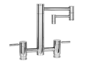 Picture of Waterstone Hunley Bridge Kitchen Faucet with 12" Articulated Spout