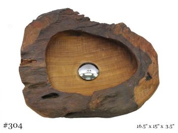 Picture of Teak Wood Vessel Sink | Small | Triangular
