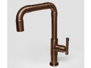 Picture of Sonoma Forge | Kitchen Faucet | Brut Elbow Spout | Deck Mount | Pull-out