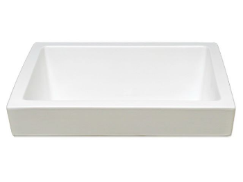 Picture of Hand Crafted Sink | 16" Rectangle Half-Exposed Drop-In Ceramic Sink