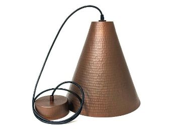 SoLuna Copper Lights | Cone Pendant Light | Café Natural
