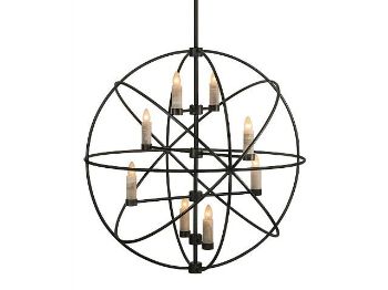Picture of Dining Room  Chandelier | Onyx and Iron | Alchemy