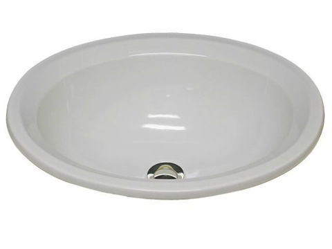 Picture of Hand Crafted Sink | Oval Ceramic Sink with Chamfered Flat Rim