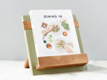Picture of Reclaimed Wood Cook Book and iPad Holder in Sage