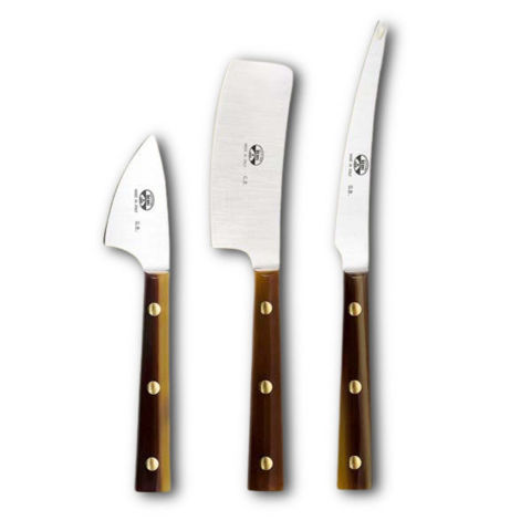 Picture of Coltellerie Berti Hand Forged Cheese Knives Boxed Set of 3 - Cornotech