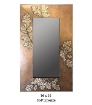 Picture of Oak Leaf Handcrafted Rectangle Mirror