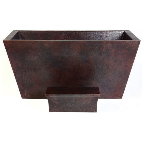 SoLuna Copper Bathtub, Double-Wall Boat Style