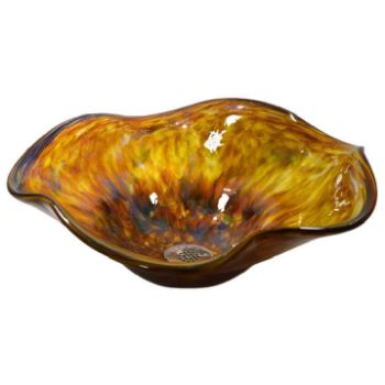 Picture of Blown Glass Sink | Golden Moments