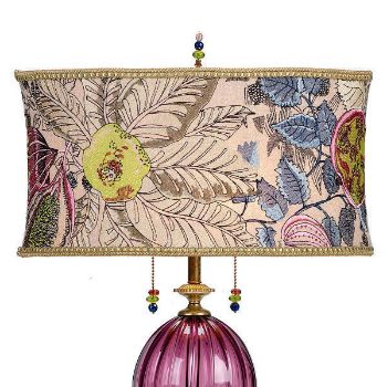 Olivia Purple Table Lamp by Kinzig Design Studios