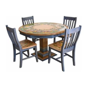Sticks Hand Painted Furniture | 48" Dining Table Set