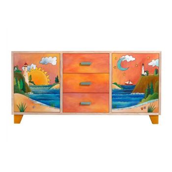 Sticks Hand Painted Furniture | Credenza Buffet | Lighthouse