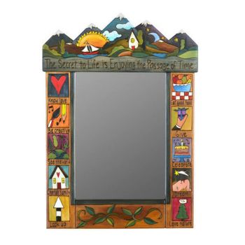 Sticks Hand Painted Furniture | Mirror | The Secret of Life