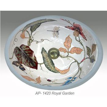 Hand Painted Sink | Royal Garden