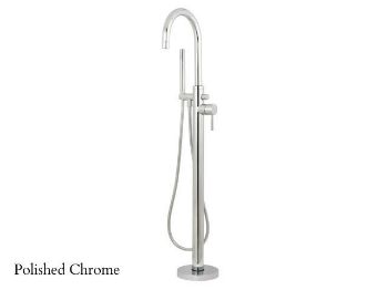 Picture of Kingston Brass Concord Floor Mount Single Handle Tub Filler Faucet with Hand Shower