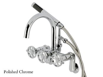 Picture of Kingston Brass Belknap Wall Mount Tub Filler Faucet with Hand Shower