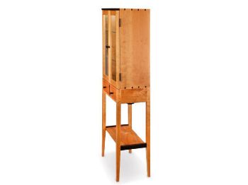 Picture of Tall Cherry Display Cabinet - Two Doors