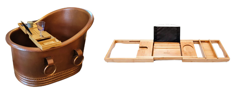 SoLuna Copper Bathtub, Double-Wall Rectangle